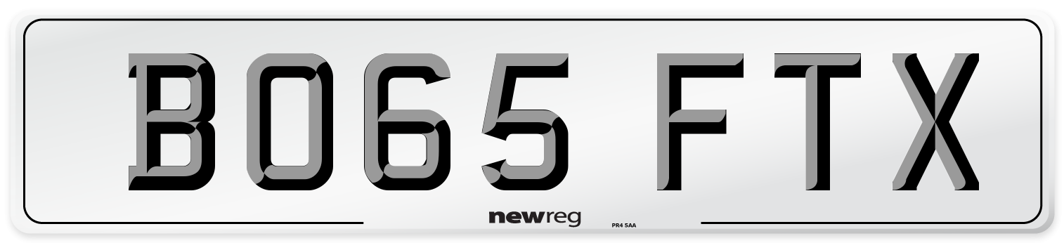 BO65 FTX Number Plate from New Reg